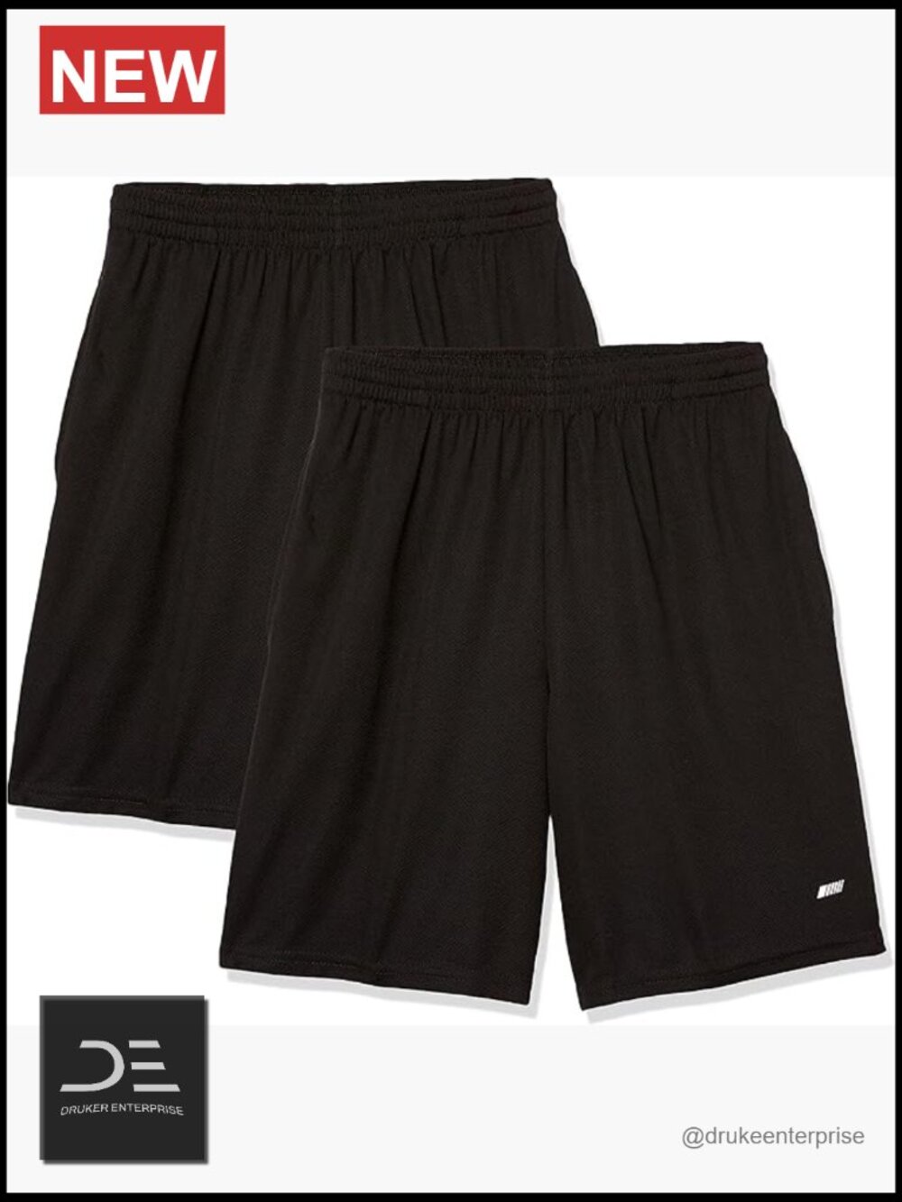 Men's Performance Tech Loose-Fit Training Shorts Pack of 2